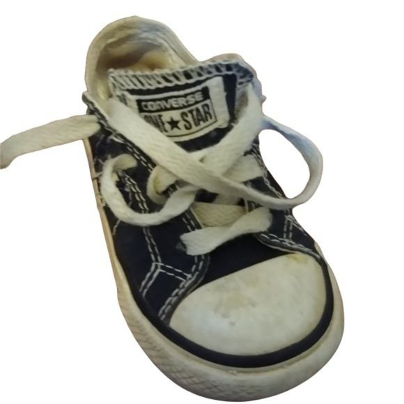 Converse Black One Stars Sneakers Kids Infant sz 7 Gently Used  Style M88 - Picture 4 of 7